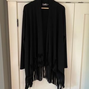 Sympli Fringe Cardigan Long Sleeves